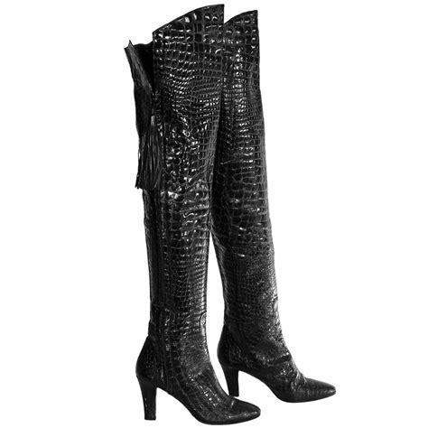 ysl shoes on sale|saint laurent thigh high boots.